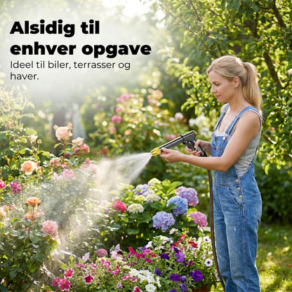 Kraftig sprøjtepistol til haveslange