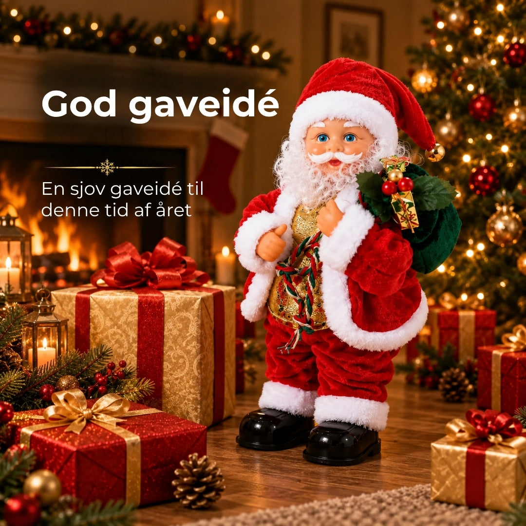 Dansende julemand med musik