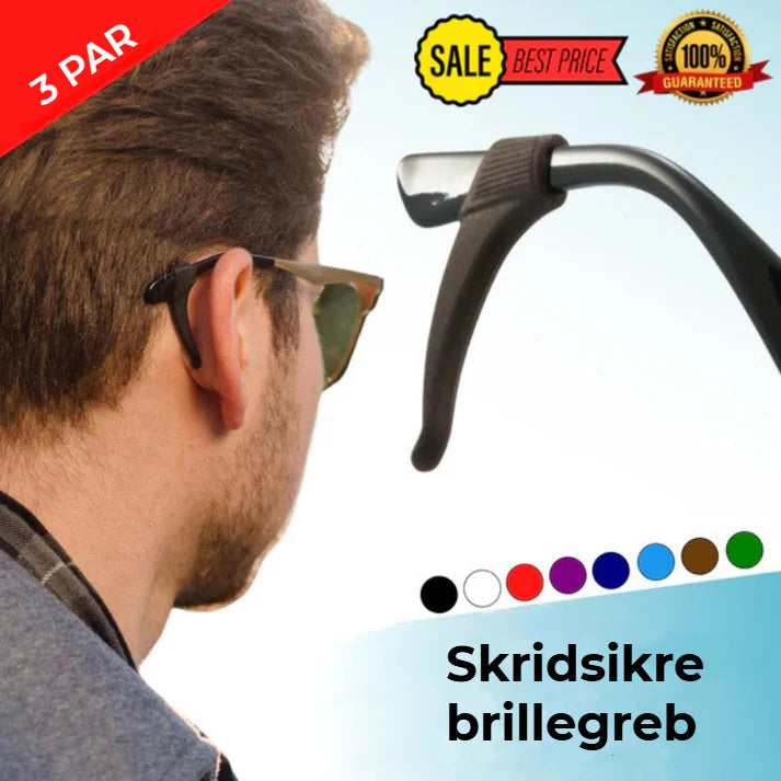 Skridsikre brillegreb (3 par)