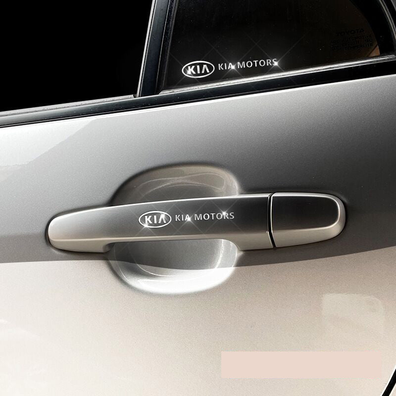 Metalbilklistermærker - 4 stk.