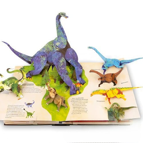3D-bog om forhistoriske dinosaurer📙