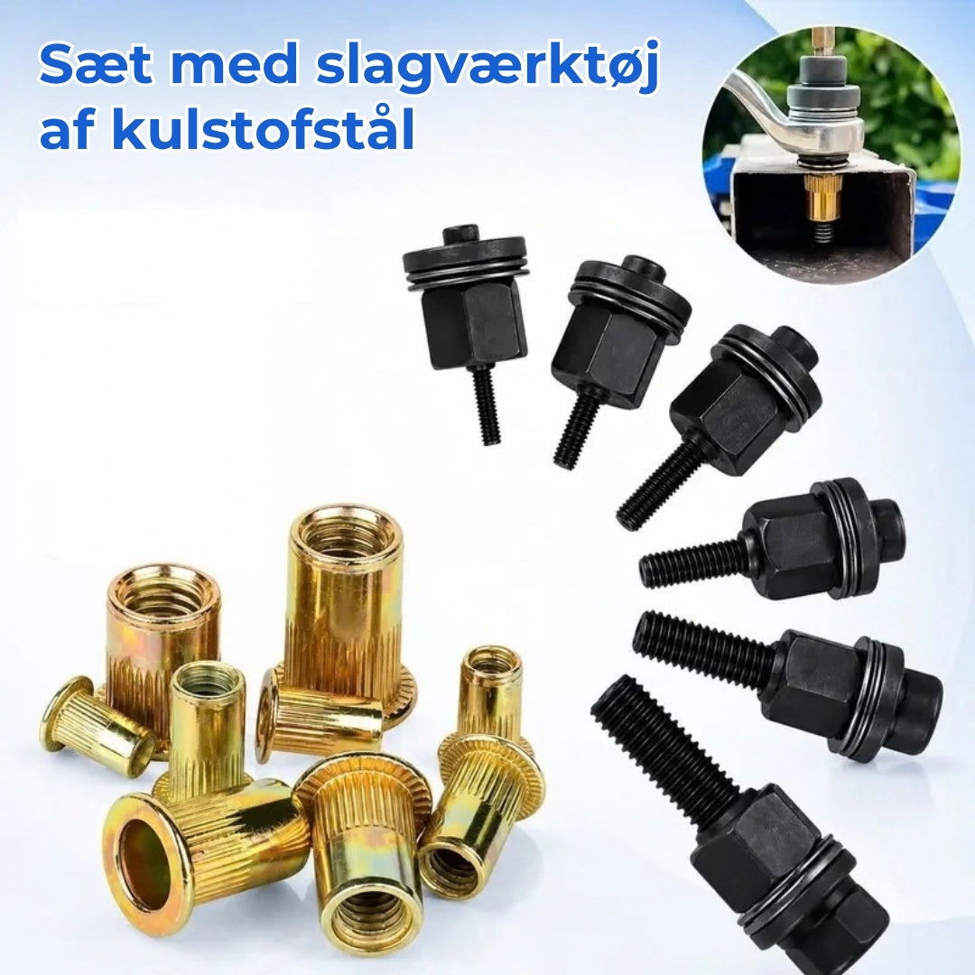 Adaptersæt til skruemøtrikker til boremaskiner og manuel betjening (M3-M8)