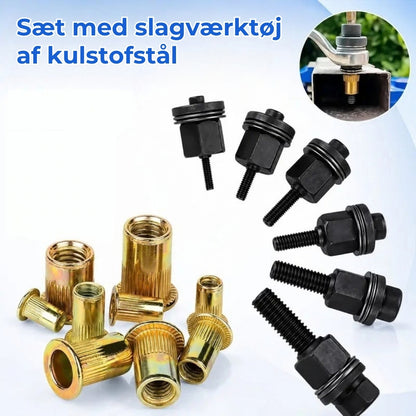 Adaptersæt til skruemøtrikker til boremaskiner og manuel betjening (M3-M8)
