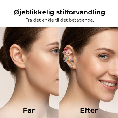 Blomsterformede øreringe – 2 stk.