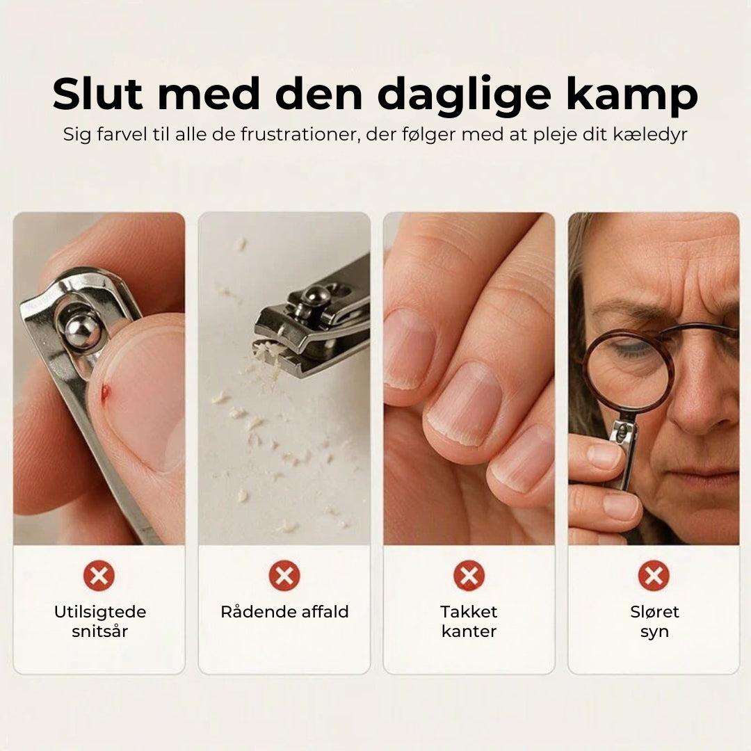Elektrisk negleklipper og neglefil