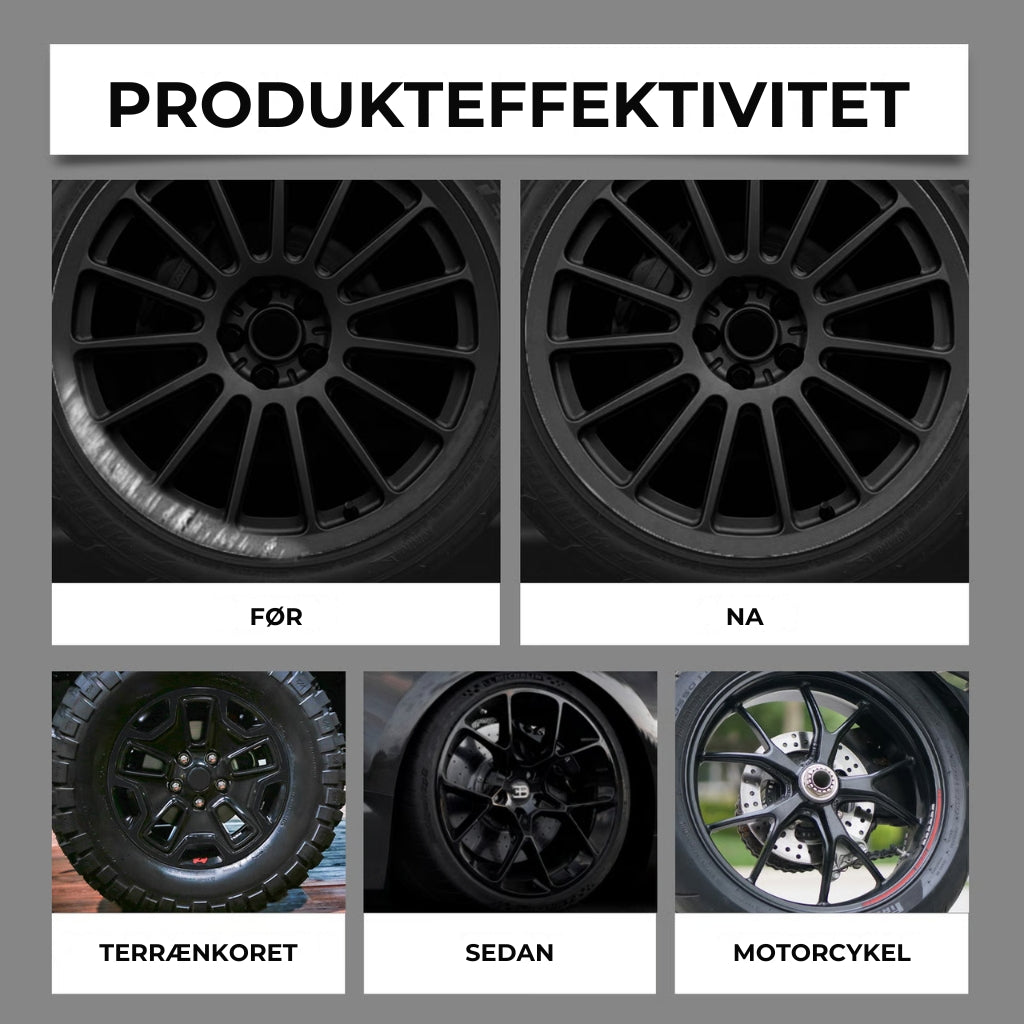 Autohjulskade reparation - 3 stk.