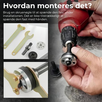 Slibeskive-adapter sæt til boremaskine