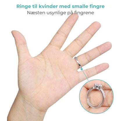 Usynlig ringstørrelsesjusterer – 8 stk.
