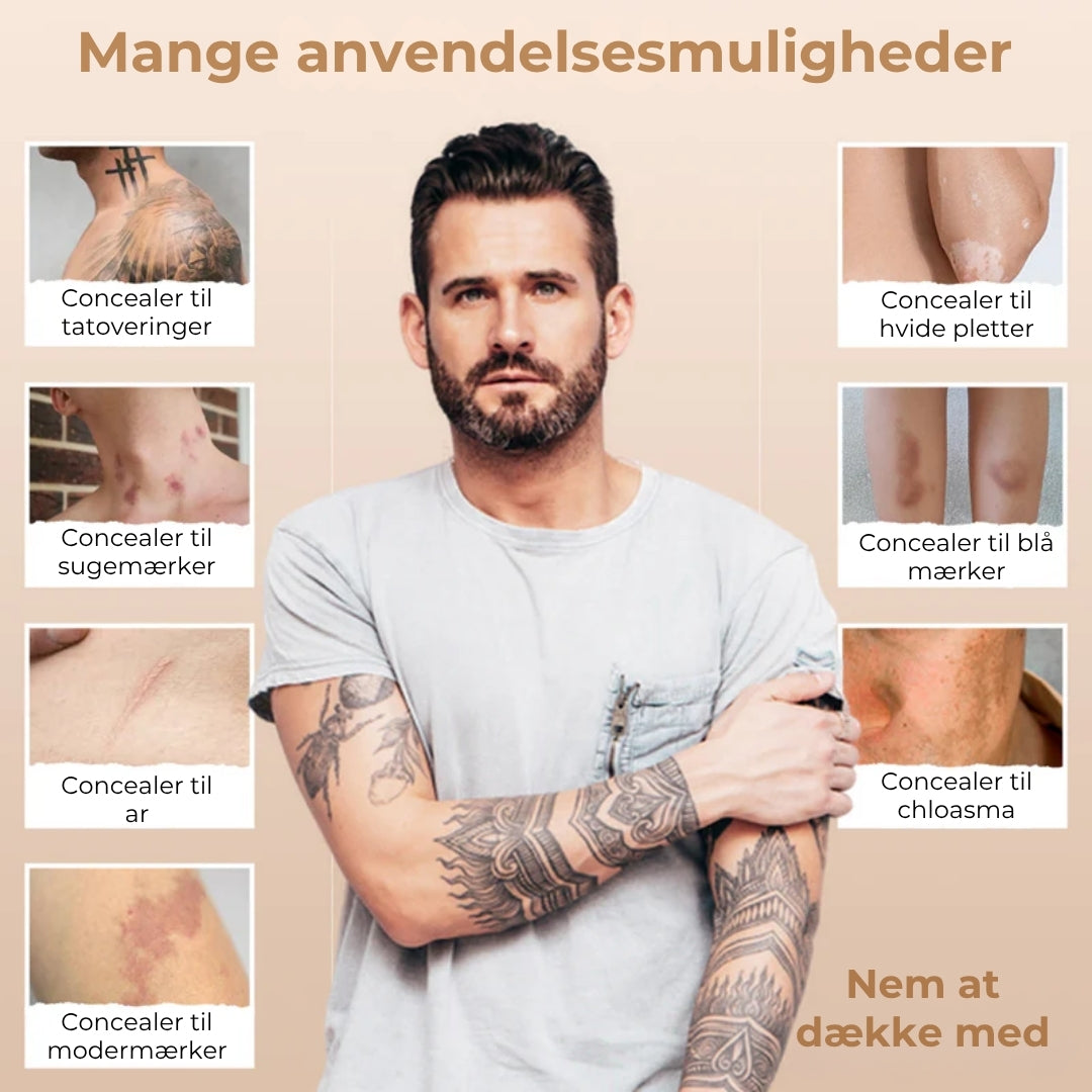 Vandfast concealer til ar og tatoveringer