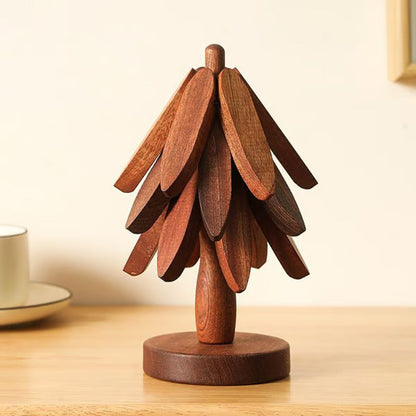 Smukke, håndlavede underlag i varmebestandigt træ