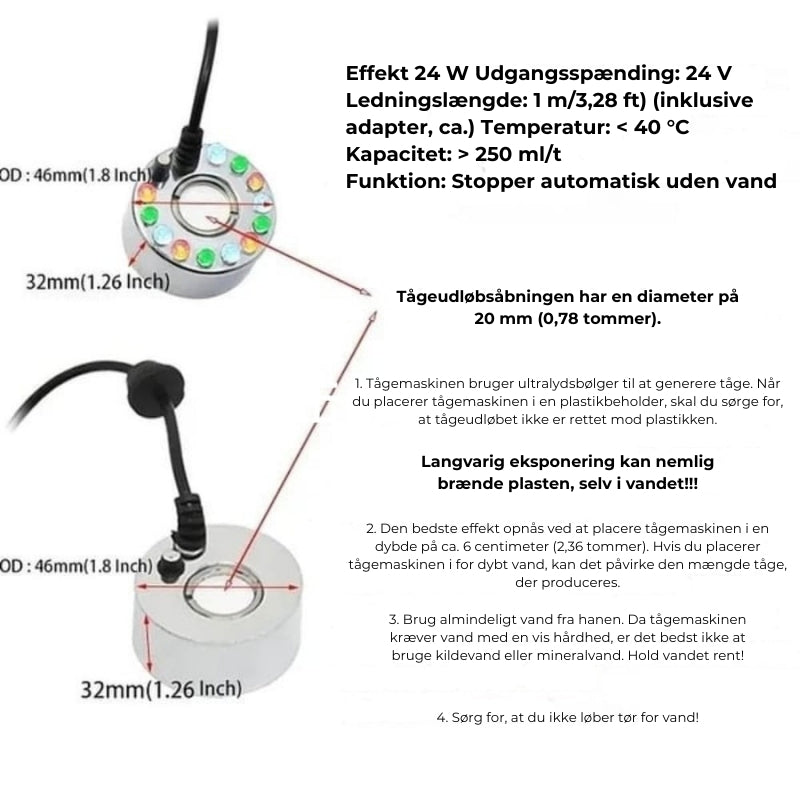 Ultralyds-tågemaskine – perfekt til stemning både inde og ude