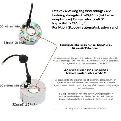 Ultralyds-tågemaskine – perfekt til stemning både inde og ude