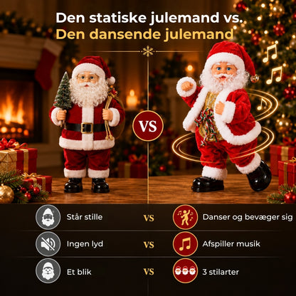 Dansende julemand med musik