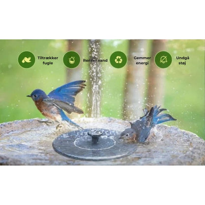 🐦️ Solcelledrevne fuglebade
