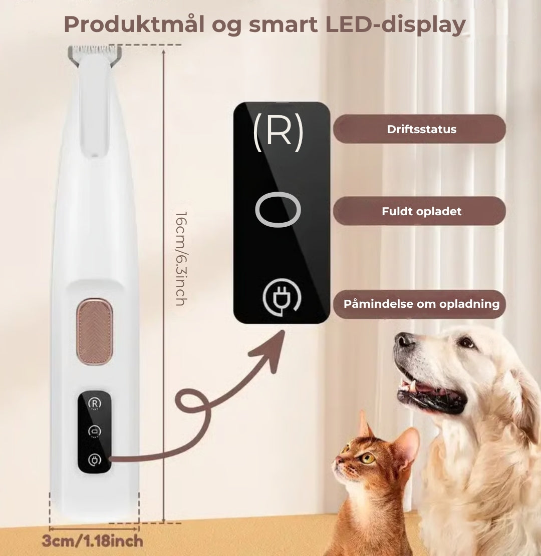 Professionel trimmer til kæledyr