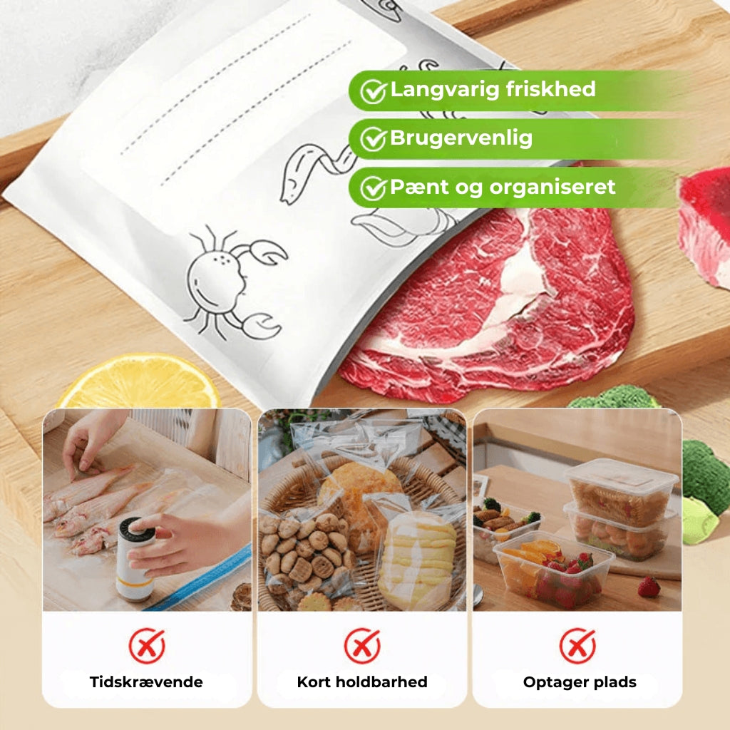 [30 stk.] Genanvendelige aluminiumsfolie-poser