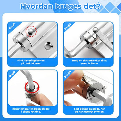 Selvlukkende automatisk dørhængsel