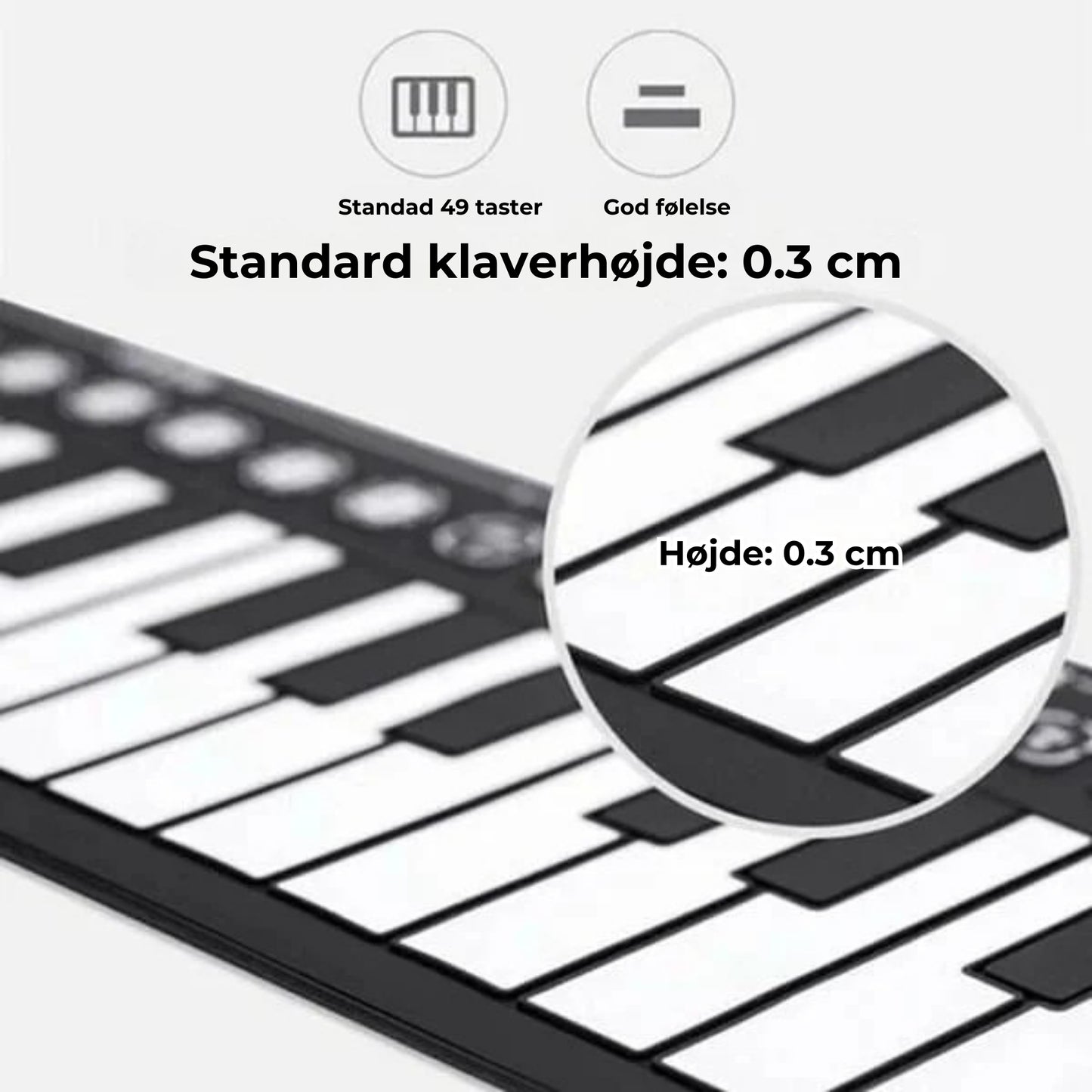 Oprulleligt, bærbart klaver