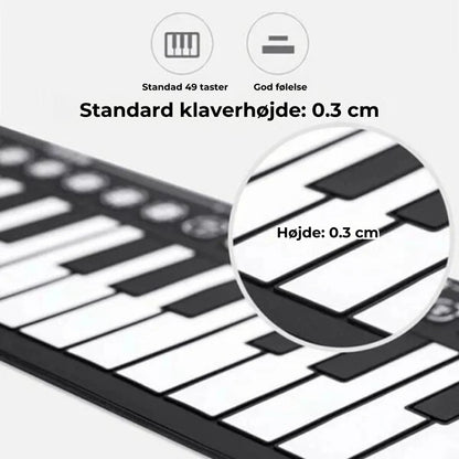 Oprulleligt, bærbart klaver