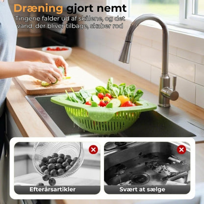Magnetisk hjørnesigte til vasken