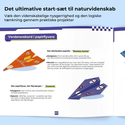 Kreative DIY-papirflyvere – sæt med 16 stk.