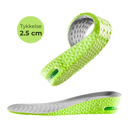 Indlægssåler med luftpude og ekstra højde – 1 par