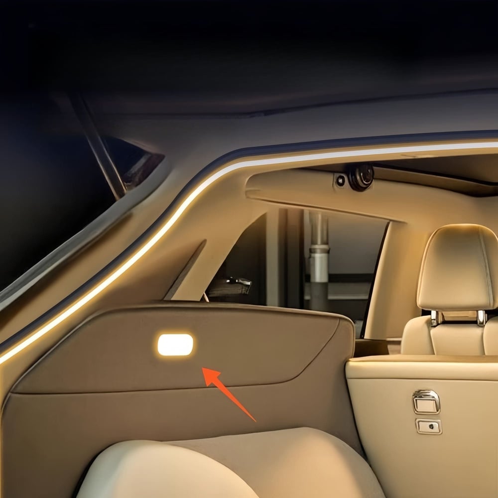 Dynamisk flydende bagagerumsbelysningsstrip