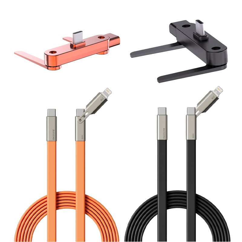 240 W hurtigopladerkabel med 360° roterbar holder