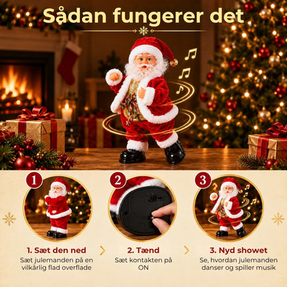 Dansende julemand med musik