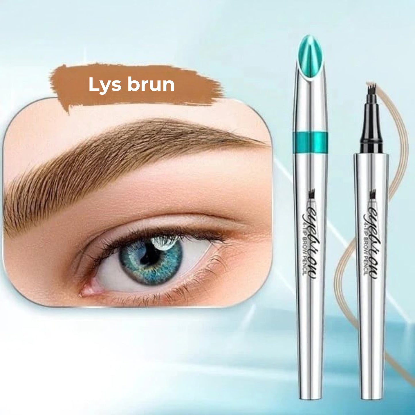 Vandtæt 3D-øjenbrynsstift med 4 spidser til microblading