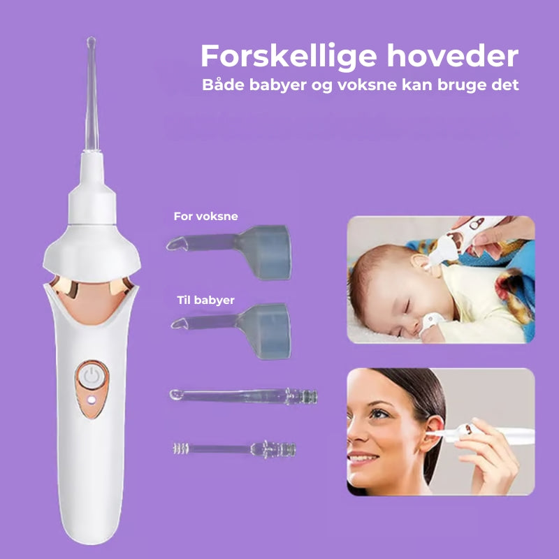Ørevoksfjerner med suge