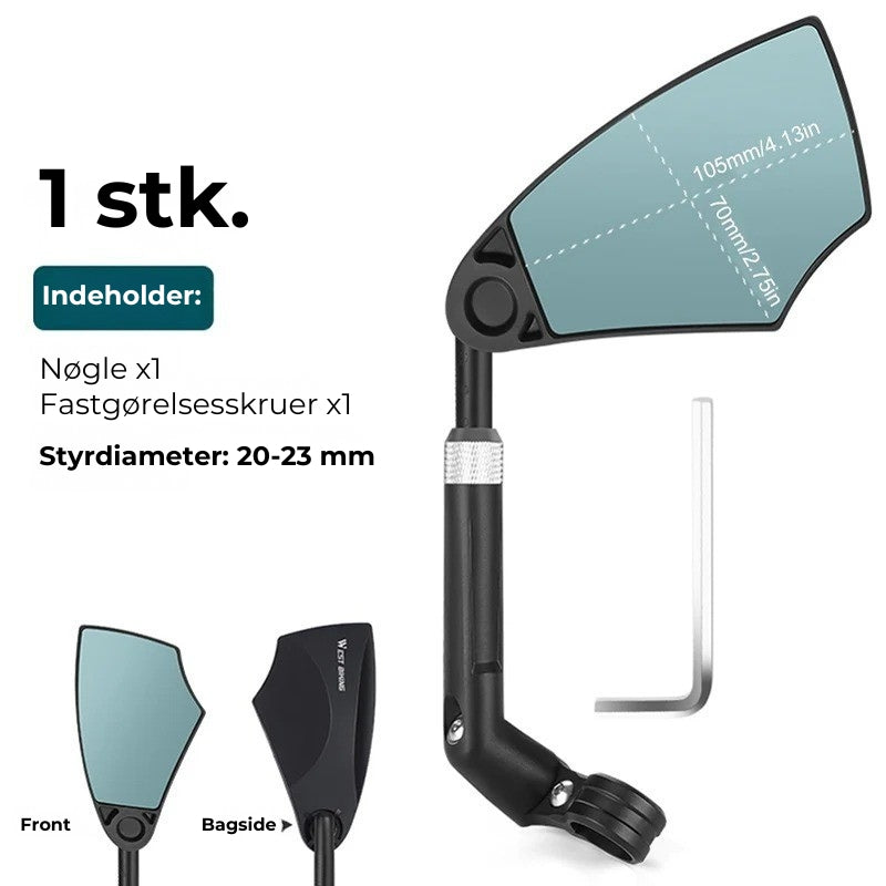 360° roterbart bakspejl til cykler