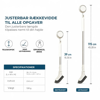 Udtrækkelig børste