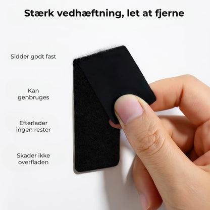 Dobbeltsidede velcrobånd – stærke og genanvendelige (40 stk./20 par)