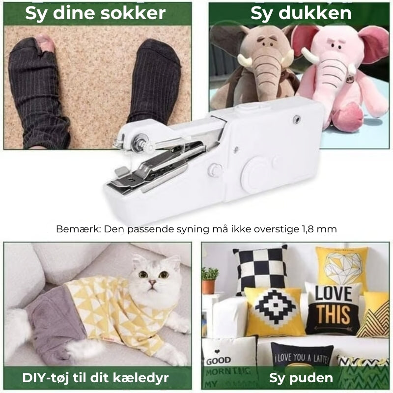 Bærbar kompakt symaskine