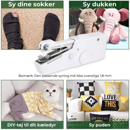 Bærbar kompakt symaskine