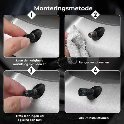 Ventilhætter i kulfiber til dæk – lækagesikkert hjulbeskyttelsessæt