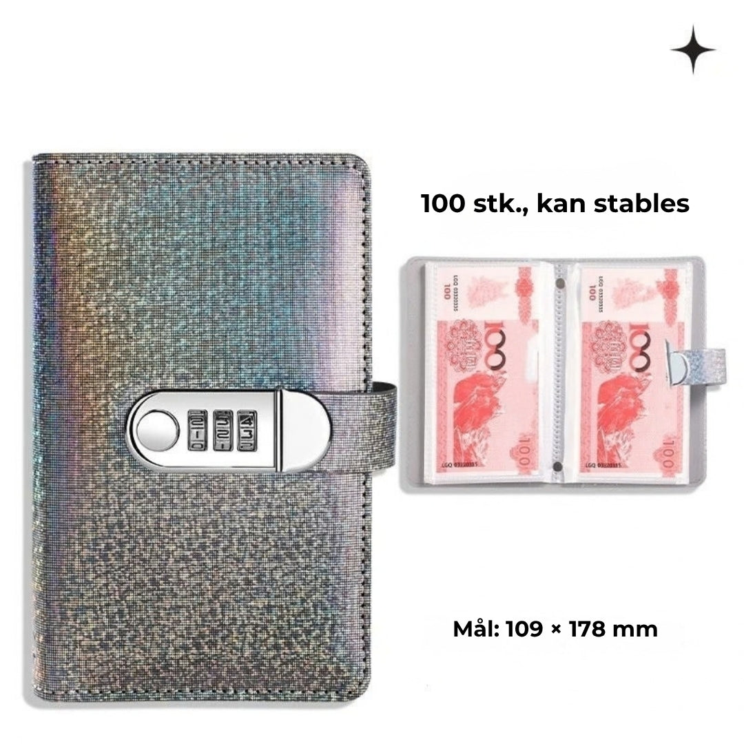 Sparebog med kodelås