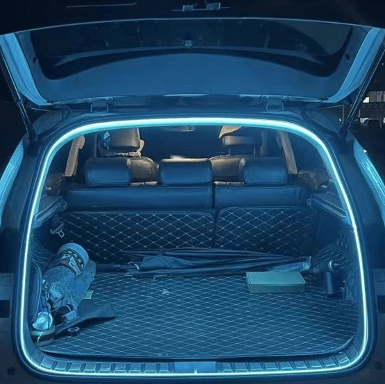 Dynamisk flydende bagagerumsbelysningsstrip