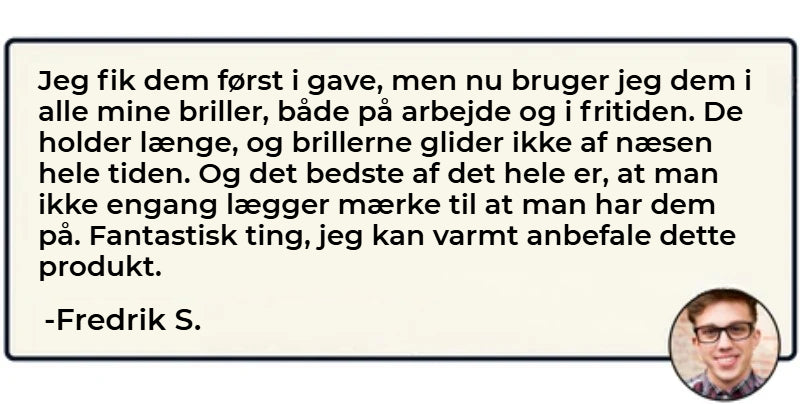 Skridsikre brillegreb (3 par)
