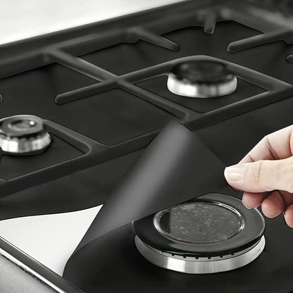 Varmebestandige non-stick-beskyttere til gaskomfur, 4 stk.