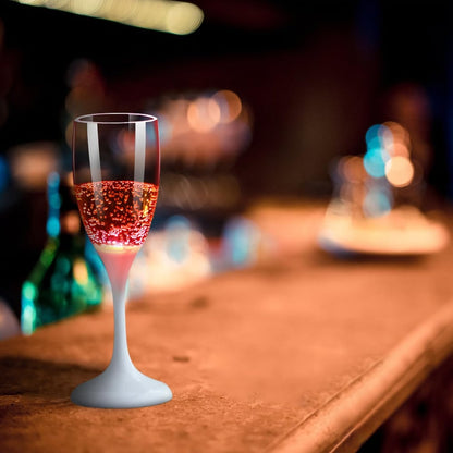 LED-belyste glas til vin og champagne