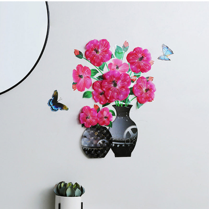 Vægklistermærker med 3D-planter