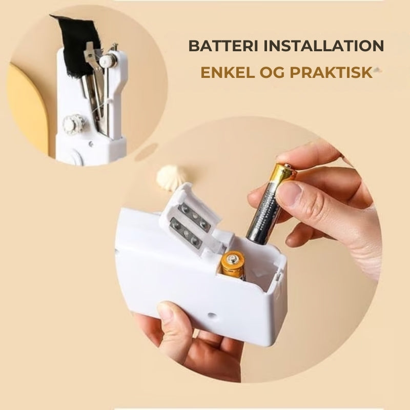 Bærbar kompakt symaskine
