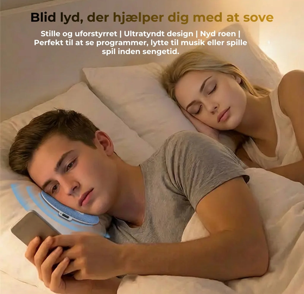 11 mm ultratynd Bluetooth-sovelydshøjttaler — Personlig lyd til rolige nætter