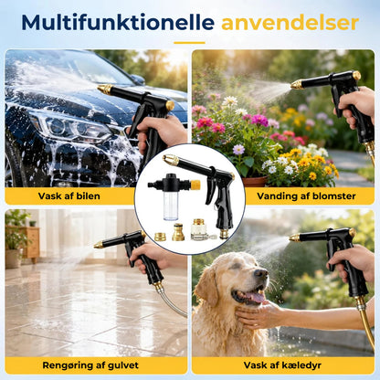 Kraftig sprøjtepistol til haveslange