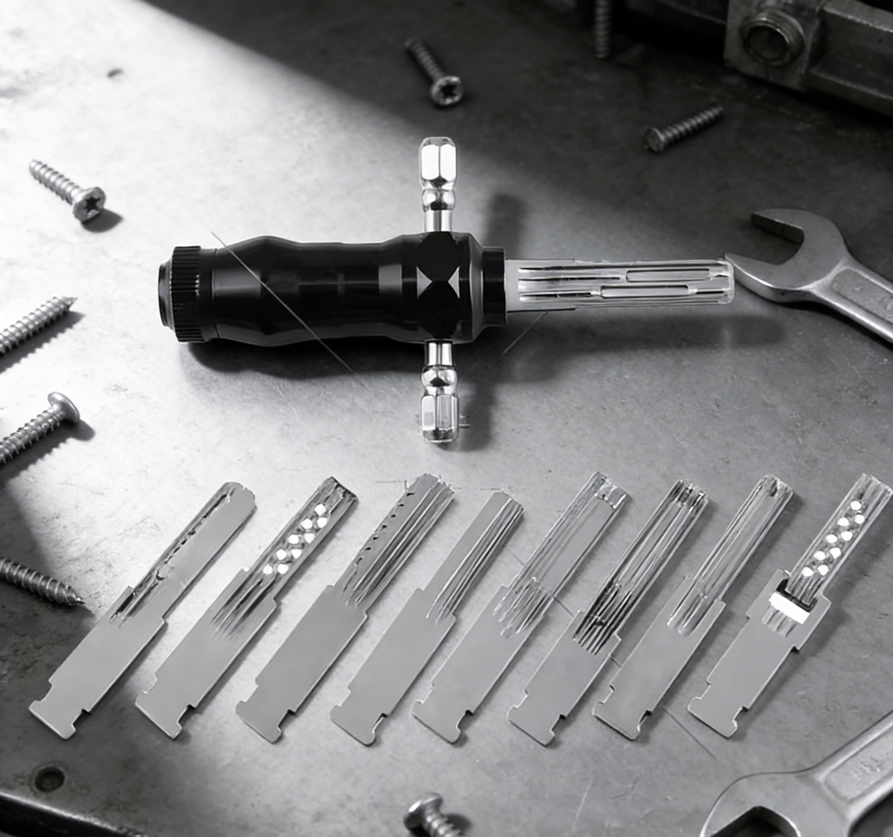 9-i-1 rørformet lockpick-sæt