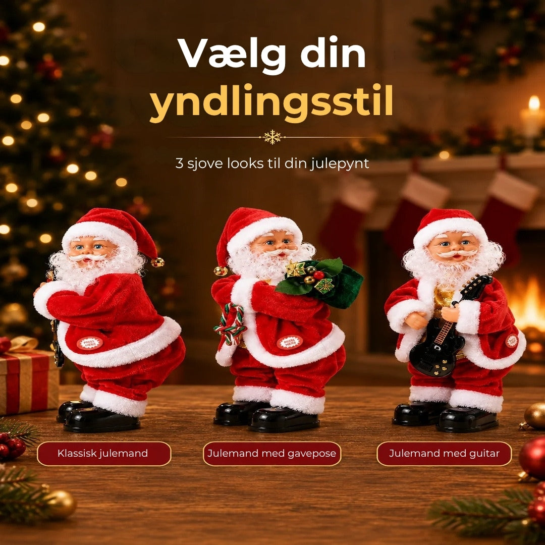 Dansende julemand med musik