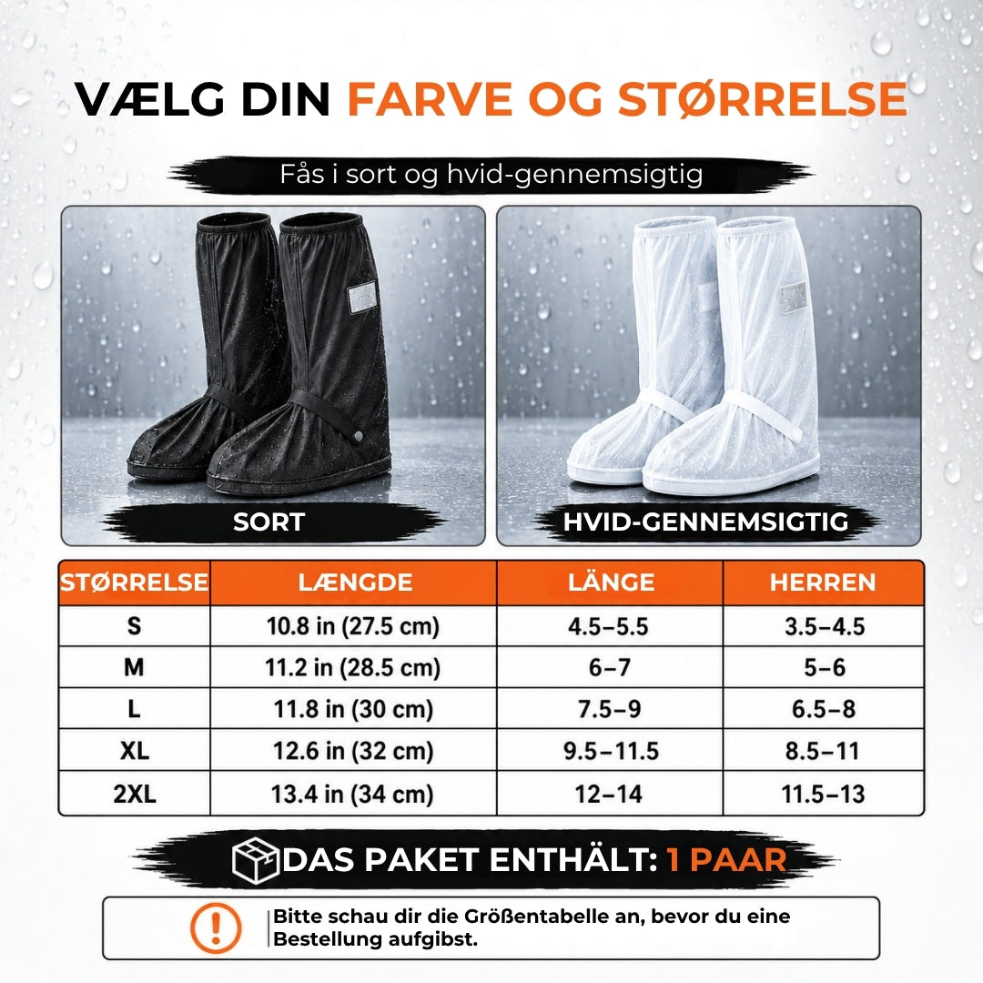 Vandtætte oversko – 1 par