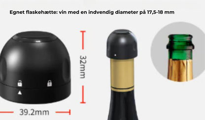 Vakuumprop til vinflasker